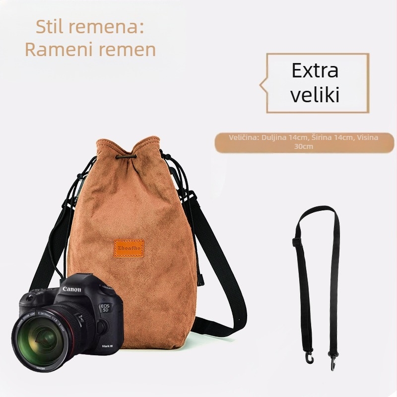 Unutarnja torbica/liner za mirrorless/SLR fotoaparat s plišastom podstavom — ultra lagani zaštitni omot Nikon, Canon, Sony, Fuji