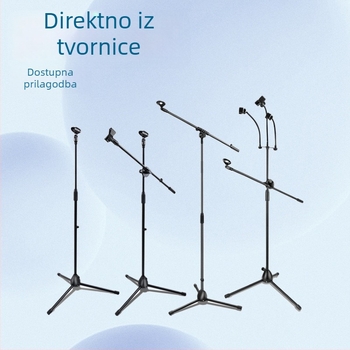 Stalak za mikrofon s trostrukim nogama, podni, vertikalni križni štap, model 103