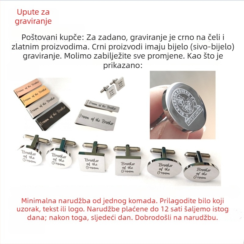 Klip za kravatu od titan čelika s mat završnom obradom, ravna glava, unisex, elektroplatiranje, OEM/ODM