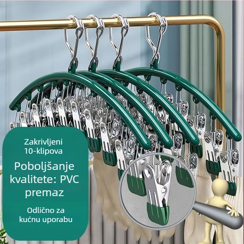 Nehrđajući čelični klips za sušenje – višenamjenski klips za donje rublje, čarape, košulje i odjeću