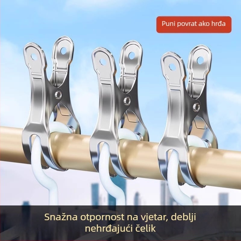 Nehrđajući čelični klips za odjeću, ne savija se, moderan minimalistički stil, za donje rublje, čarape i košulje