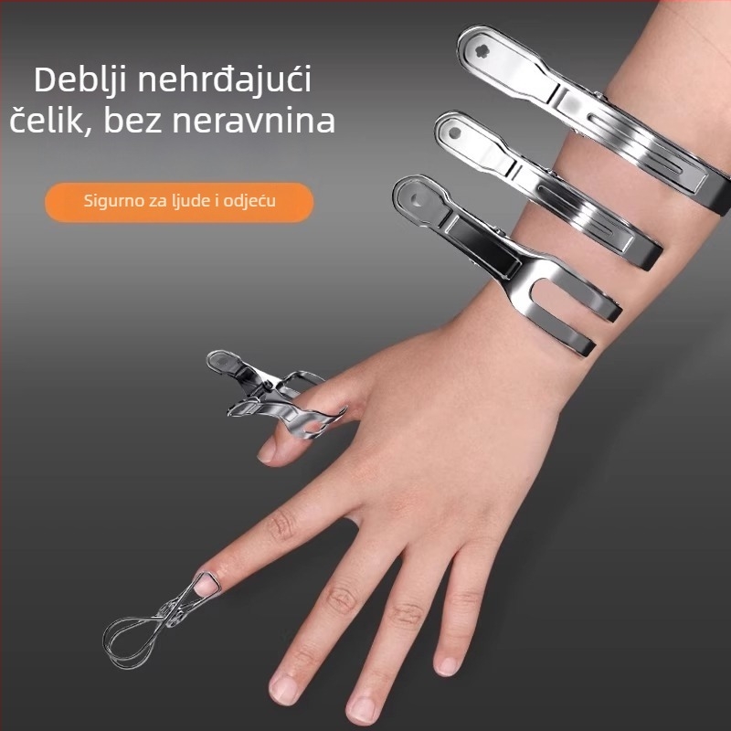 Nehrđajući čelični klips za odjeću, ne savija se, moderan minimalistički stil, za donje rublje, čarape i košulje