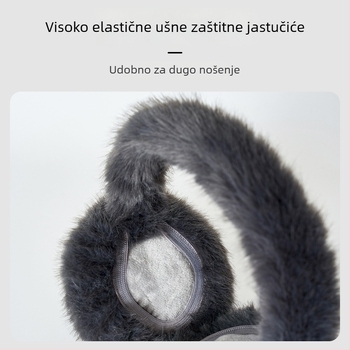 Unisex zimske Ear Muffs - sklopive, baršunaste debele, otporne na vjetar za vožnju biciklom
