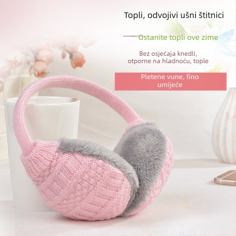 3D debeli plišani ušni štitnici za zimu (Unisex, Odrasli)