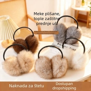 Plišane ušne maskice za toplinu, unisex odrasli, jesen-zima, za vožnju biciklom