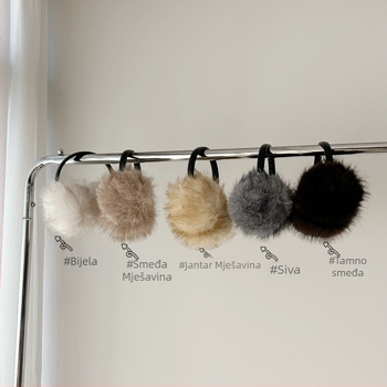 Ušne mufovi od umjetne krznene dlake za zimu - mekani plišani štitnici za uši, žene, poliester, zadržavaju toplinu, za vožnju biciklom