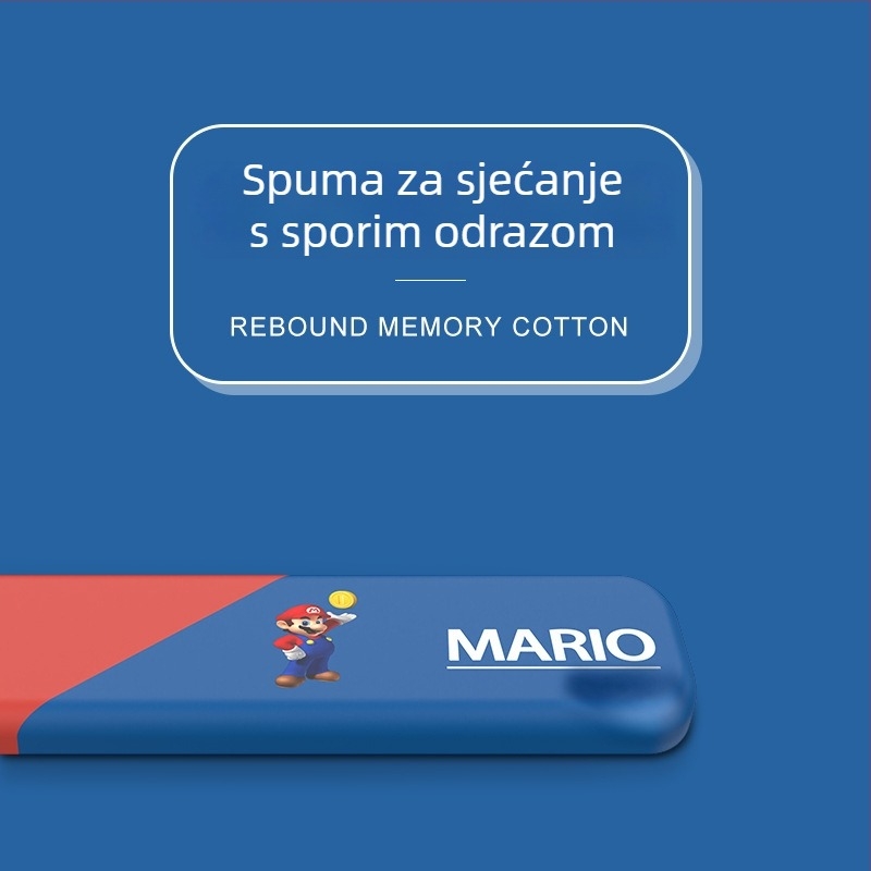 Podložak za zglob ispod tipkovnice i miša — silikon memory pjena, dvostrani dizajn s crtić motivom, protuklizna, otporna na habanje, jednostavna za čišćenje