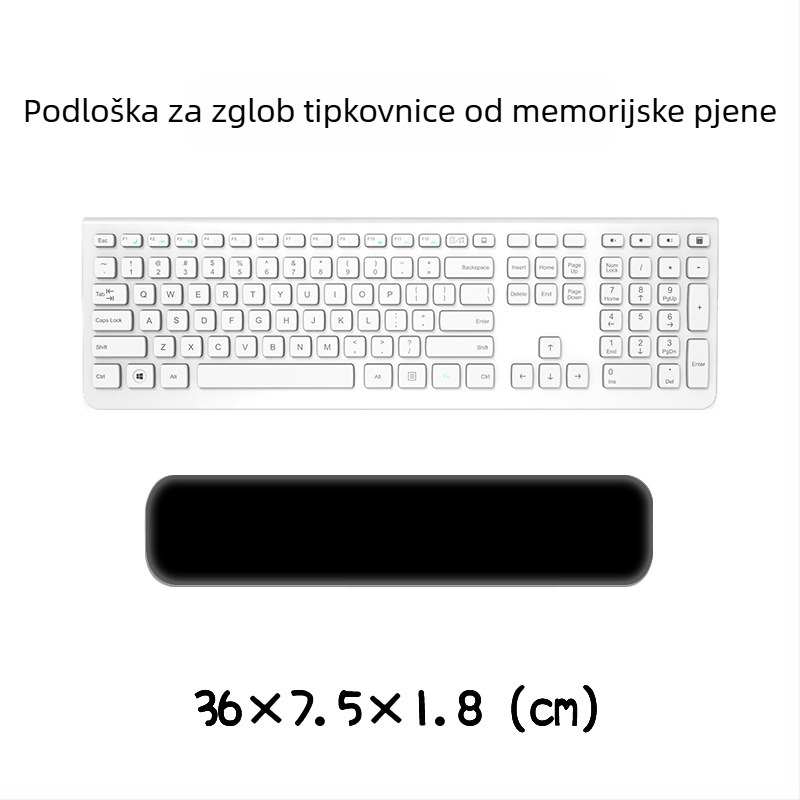 Podložak za zglob ispod tipkovnice i miša — silikon memory pjena, dvostrani dizajn s crtić motivom, protuklizna, otporna na habanje, jednostavna za čišćenje