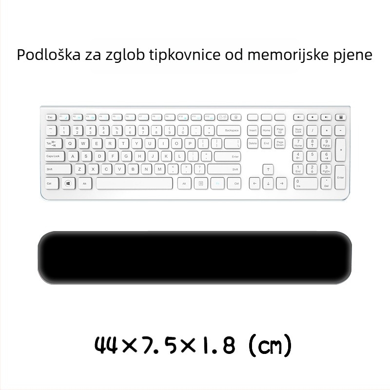 Podložak za zglob ispod tipkovnice i miša — silikon memory pjena, dvostrani dizajn s crtić motivom, protuklizna, otporna na habanje, jednostavna za čišćenje