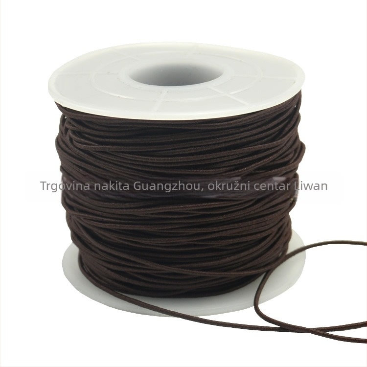 Elastična užad za perlice s unutarnjim elastičnim jezgrom, tkana poliester pređa, Yiming marka