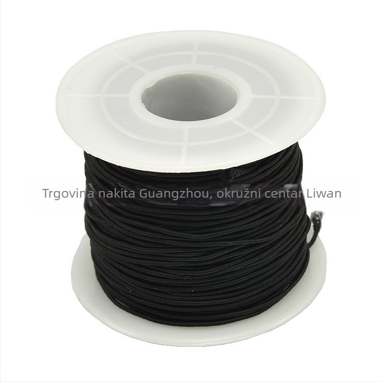 Elastična užad za perlice s unutarnjim elastičnim jezgrom, tkana poliester pređa, Yiming marka