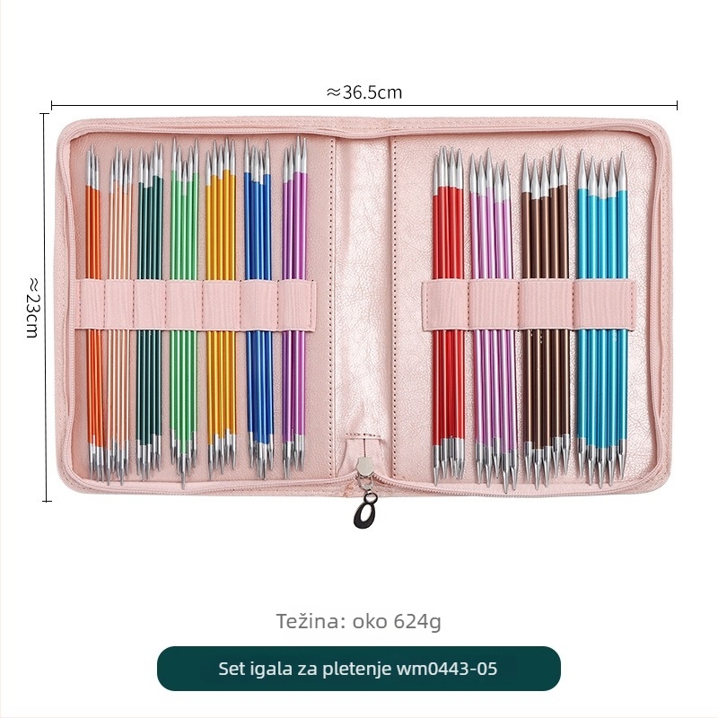 Set igala za pulover – igle od aluminijevog oksida, ručno pletenje, minimalistički stil