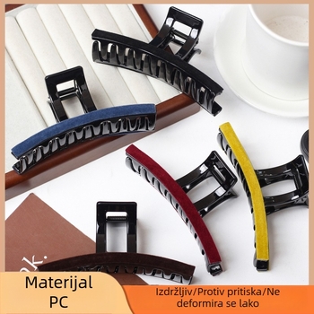 Velurova spona za kosu, ručna izrada, s mehanizmom za zaključavanje, dodatak za glavu, Aitong