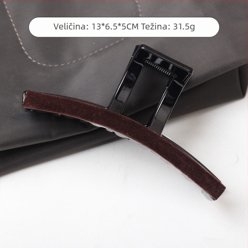 Velurova spona za kosu, ručna izrada, s mehanizmom za zaključavanje, dodatak za glavu, Aitong
