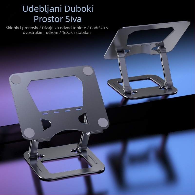 Nosač za prijenosno računalo od legiranog čelika, model J29, marka Into the deer, za prijenosna računala, težina 1680 g