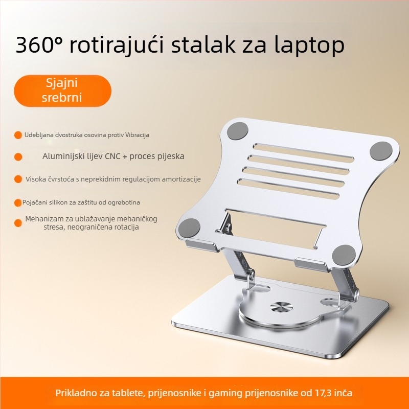 Nosač za prijenosno računalo od legiranog čelika, model J29, marka Into the deer, za prijenosna računala, težina 1680 g