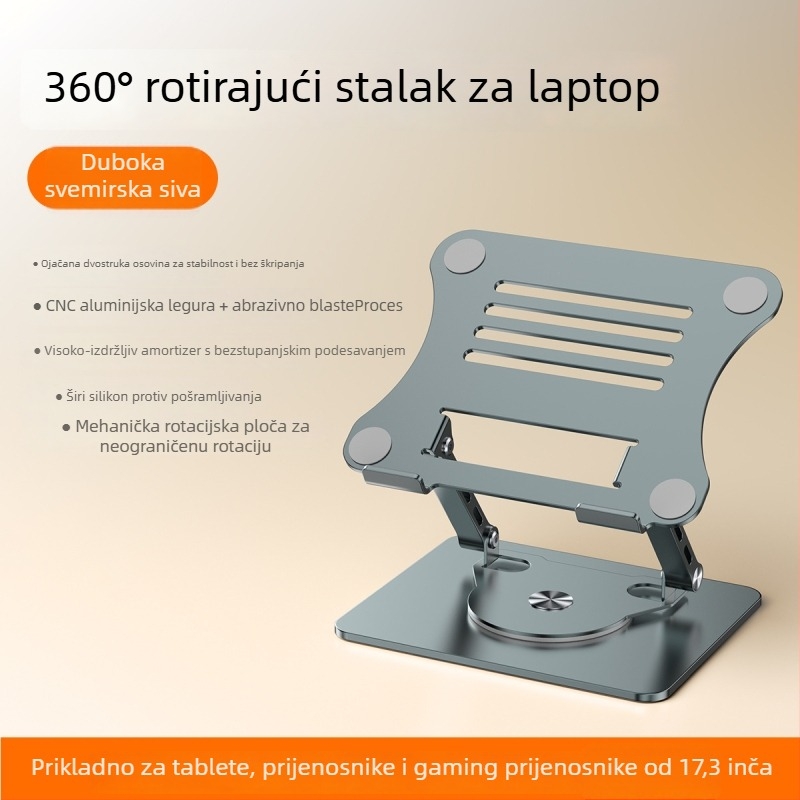 Nosač za prijenosno računalo od legiranog čelika, model J29, marka Into the deer, za prijenosna računala, težina 1680 g