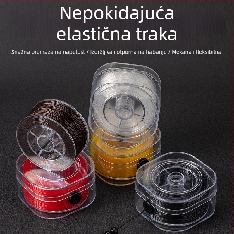 Prozirna kristalna elastična šnura za navlačenje perli, otporna na habanje za Buddha perlice i narukvice