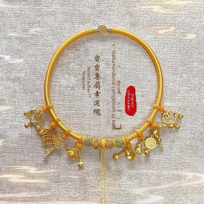 Ogrlica Longevity Lock – Legura, Ručno izrađena, Izvorni dizajn, Zimsko izdanje 2024