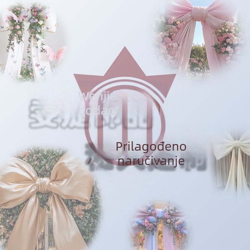 Emdi Privjesak za pojas od satena, odvojni, palatinski stil, za vjenčanu haljinu, proljeće 2025