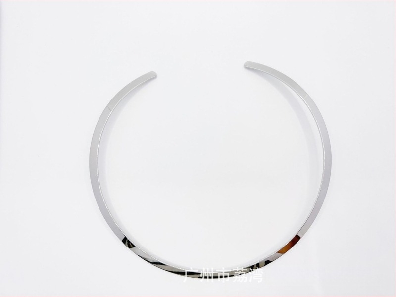 Nerđajući čelični ogrlicu u hip-hop stilu, U-oblik dizajn, bez privjeska, klasičan lanac