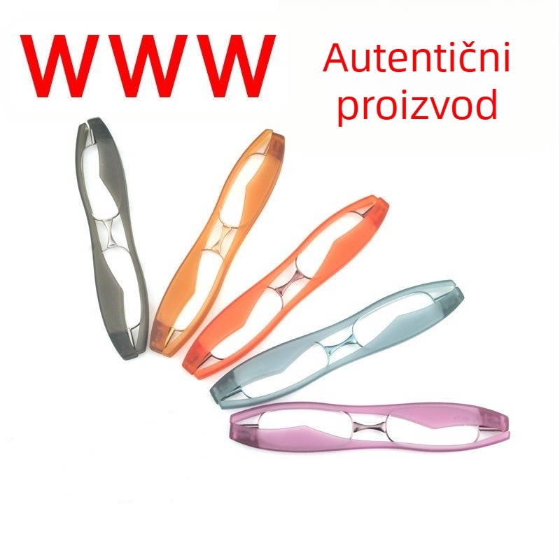 Sklopive naočale za čitanje s 360° rotacijom, sočiva od smole, PC okvir, ovalni oblik