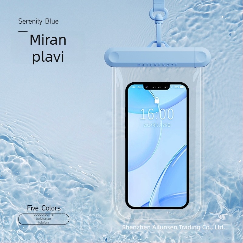 AILUNSEN Vanjska vodootporna futrola za telefon - dodirni zaslon, ABS+TPU+PVC, kompatibilna s telefonima do 7,2 inča, vodootporna tkanina