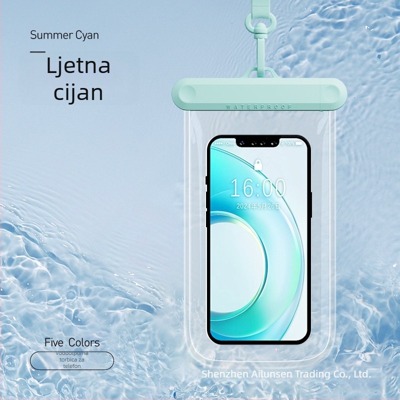 AILUNSEN Vanjska vodootporna futrola za telefon - dodirni zaslon, ABS+TPU+PVC, kompatibilna s telefonima do 7,2 inča, vodootporna tkanina