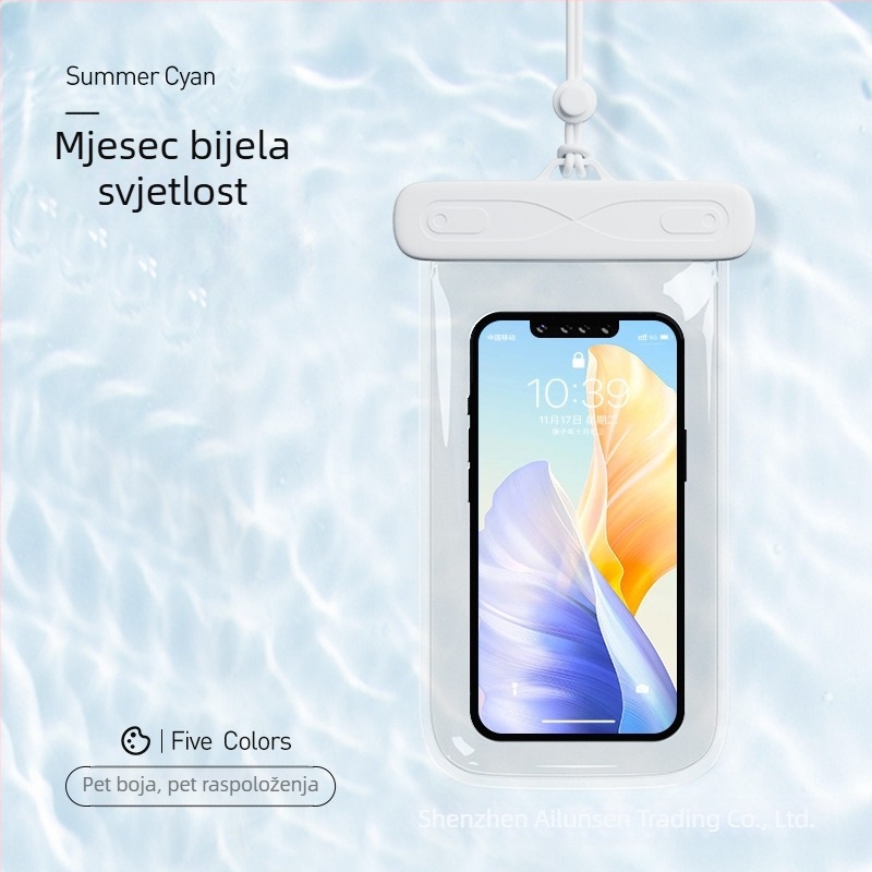 AILUNSEN Vanjska vodootporna futrola za telefon - dodirni zaslon, ABS+TPU+PVC, kompatibilna s telefonima do 7,2 inča, vodootporna tkanina