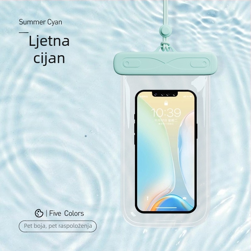 AILUNSEN Vanjska vodootporna futrola za telefon - dodirni zaslon, ABS+TPU+PVC, kompatibilna s telefonima do 7,2 inča, vodootporna tkanina