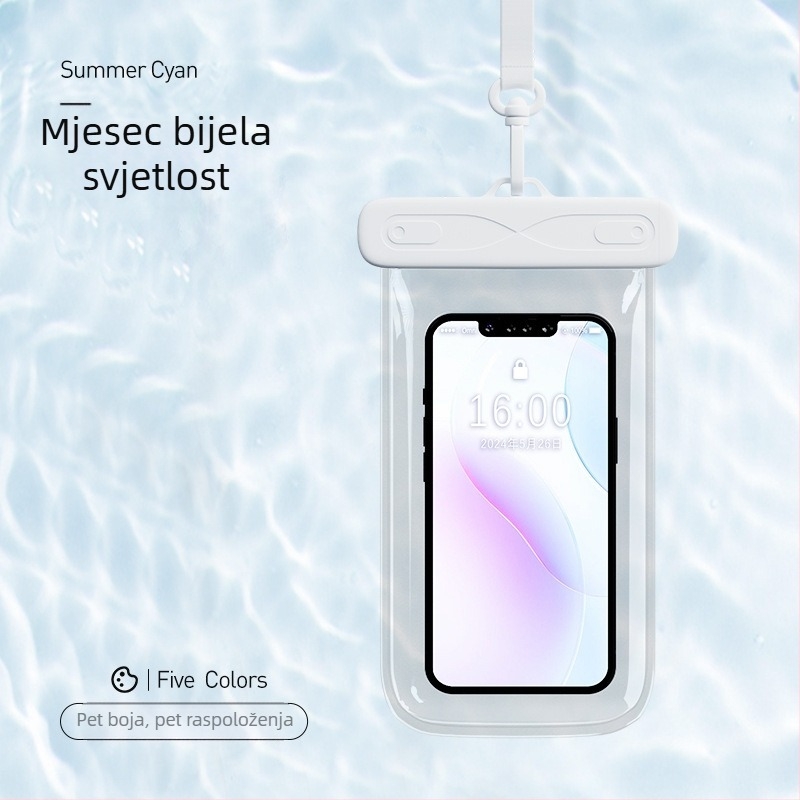 AILUNSEN Vanjska vodootporna futrola za telefon - dodirni zaslon, ABS+TPU+PVC, kompatibilna s telefonima do 7,2 inča, vodootporna tkanina