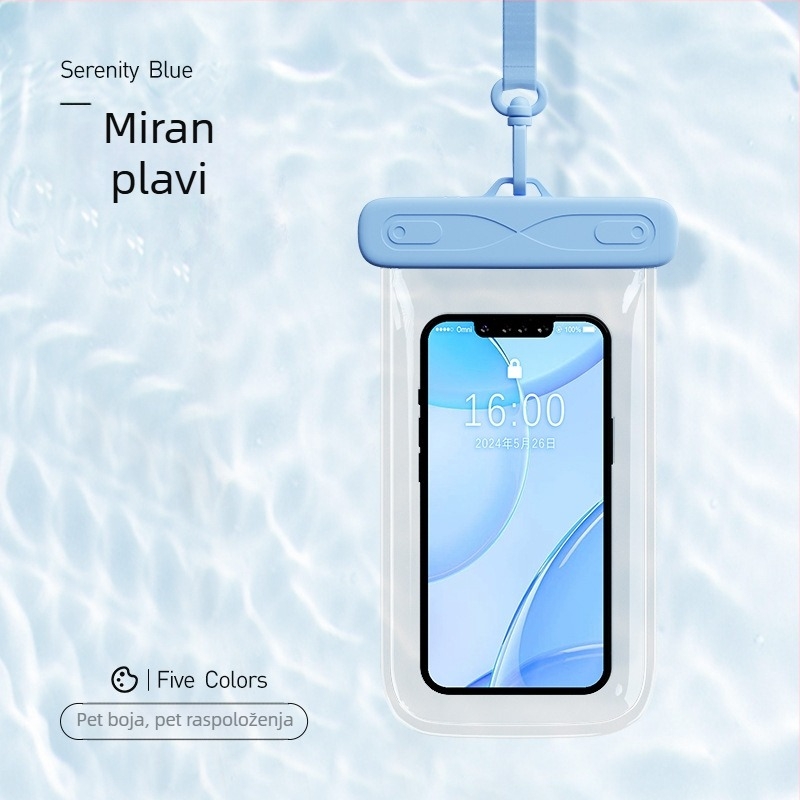 AILUNSEN Vanjska vodootporna futrola za telefon - dodirni zaslon, ABS+TPU+PVC, kompatibilna s telefonima do 7,2 inča, vodootporna tkanina