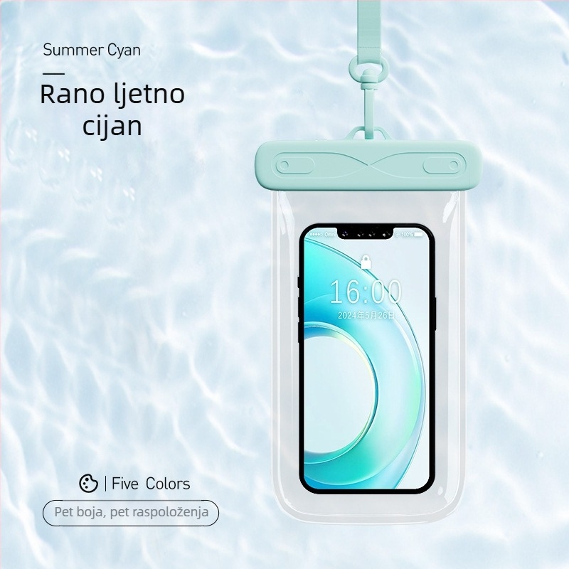 AILUNSEN Vanjska vodootporna futrola za telefon - dodirni zaslon, ABS+TPU+PVC, kompatibilna s telefonima do 7,2 inča, vodootporna tkanina