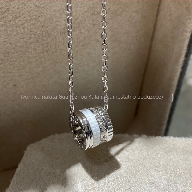 Geometrijska ogrlica od V-zlata, elektroplatirana, privjesak od legure, obična lančana ogrlica