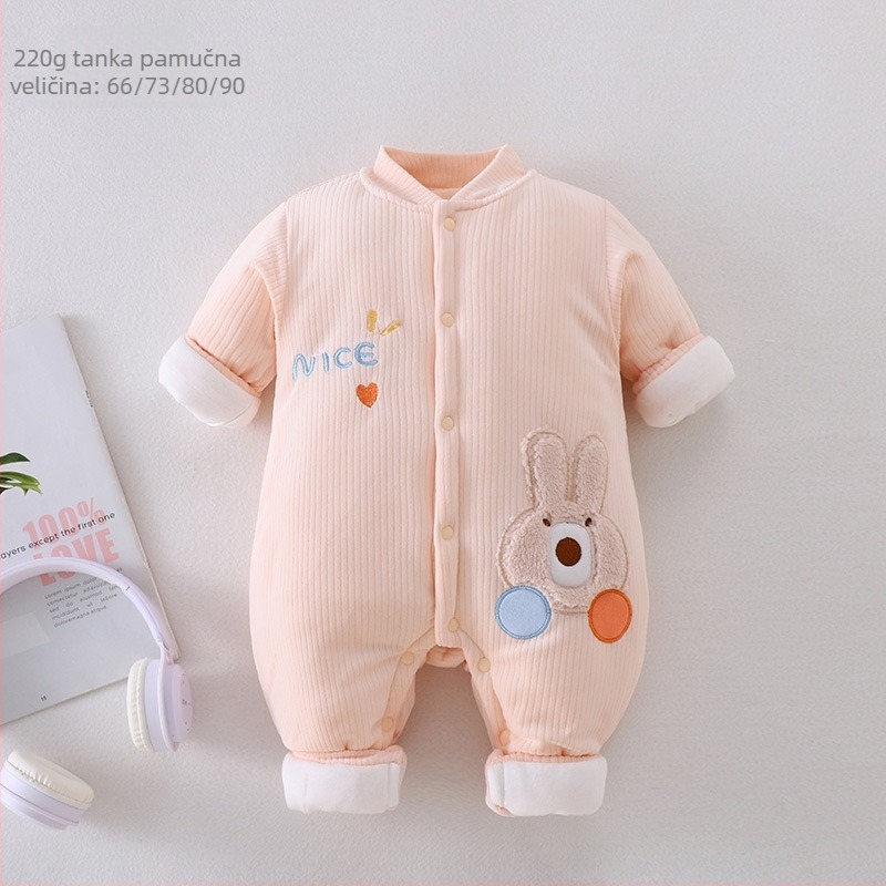 Unisex dječji zimski kombinezon s flis podstavom, 220 g, topao, 0–12 mj