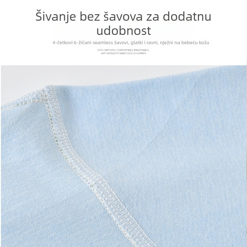 Termalno osjetljivi dječji onesie za jesen-zimu, Derong tkanina, 89,6% poliester, bez kostiju, dugi rukavi, unisex