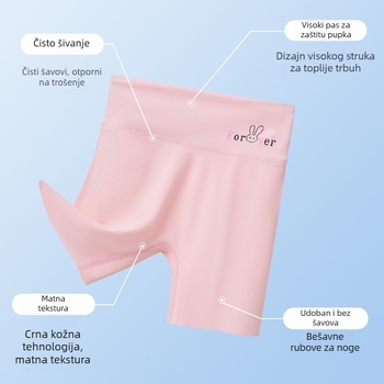 Dječje ljetne besprijekorne kratke legice za djevojčice, visokim strukom, Shark skin materijal, 95% najlona, mekan završetak, crtani uzorak