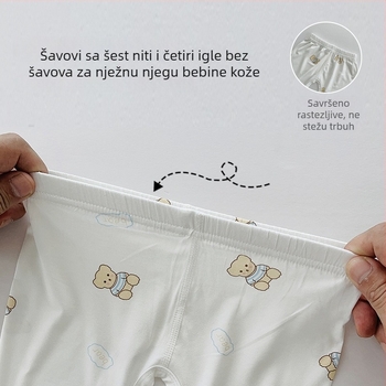 Dječje hlače s otvorom na preponi, ljetne tanke Modal tkanine, unisex, novorođenče