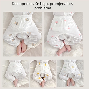 Dječje hlače s otvorom na preponi, ljetne tanke Modal tkanine, unisex, novorođenče