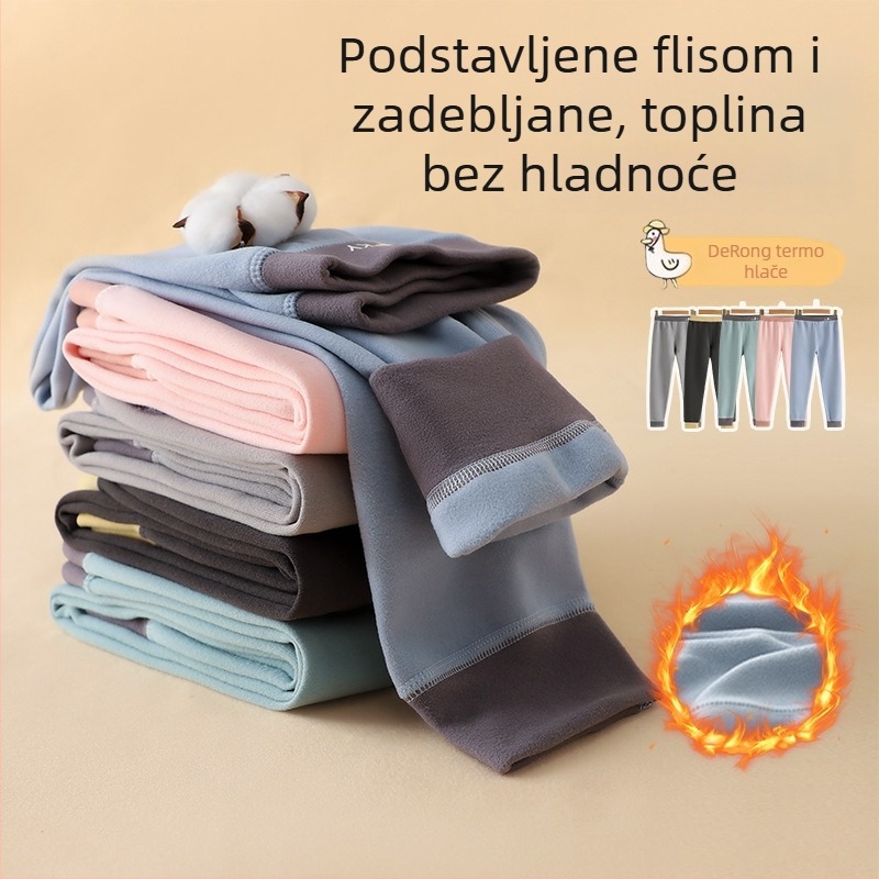 Dječje termalne tajice za proljeće, jesen i zimu, topli donji sloj za djecu 3–8 godina