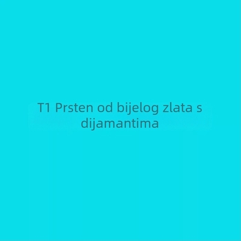 Prsten T Brand T1 s polu-dijamantom, pozlaćen V zlatom, 18K ružičasto zlato, glatka površina, geometrijski dijamant, par prstena