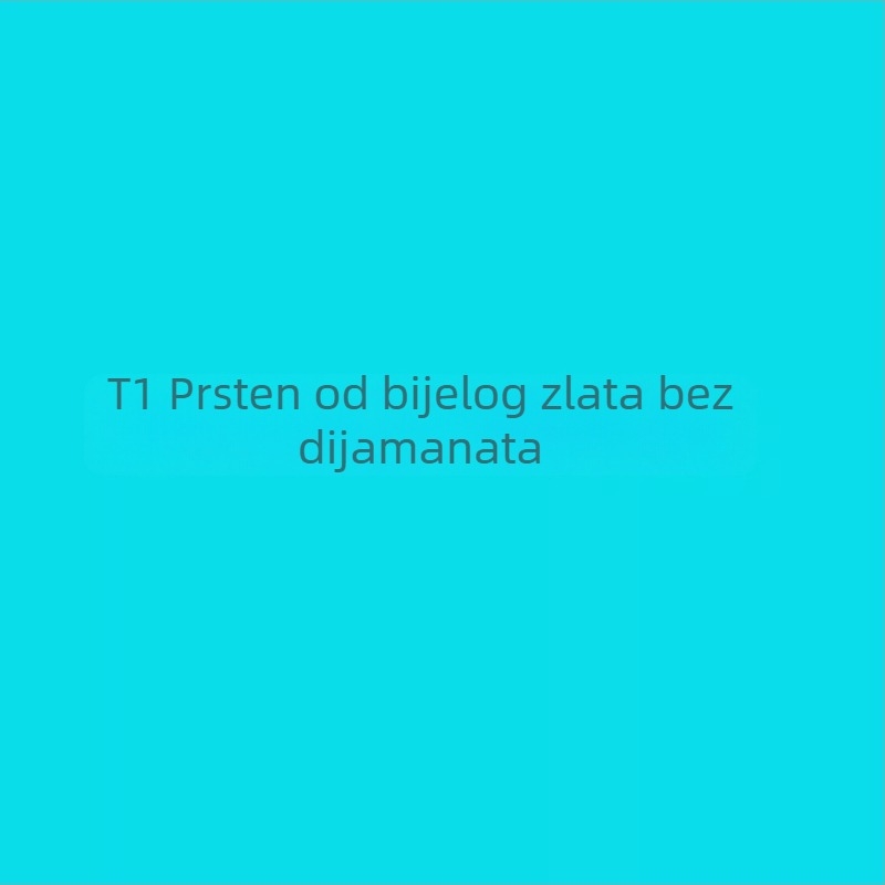 Prsten T Brand T1 s polu-dijamantom, pozlaćen V zlatom, 18K ružičasto zlato, glatka površina, geometrijski dijamant, par prstena