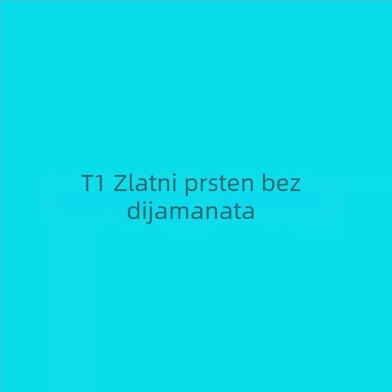 Prsten T Brand T1 s polu-dijamantom, pozlaćen V zlatom, 18K ružičasto zlato, glatka površina, geometrijski dijamant, par prstena