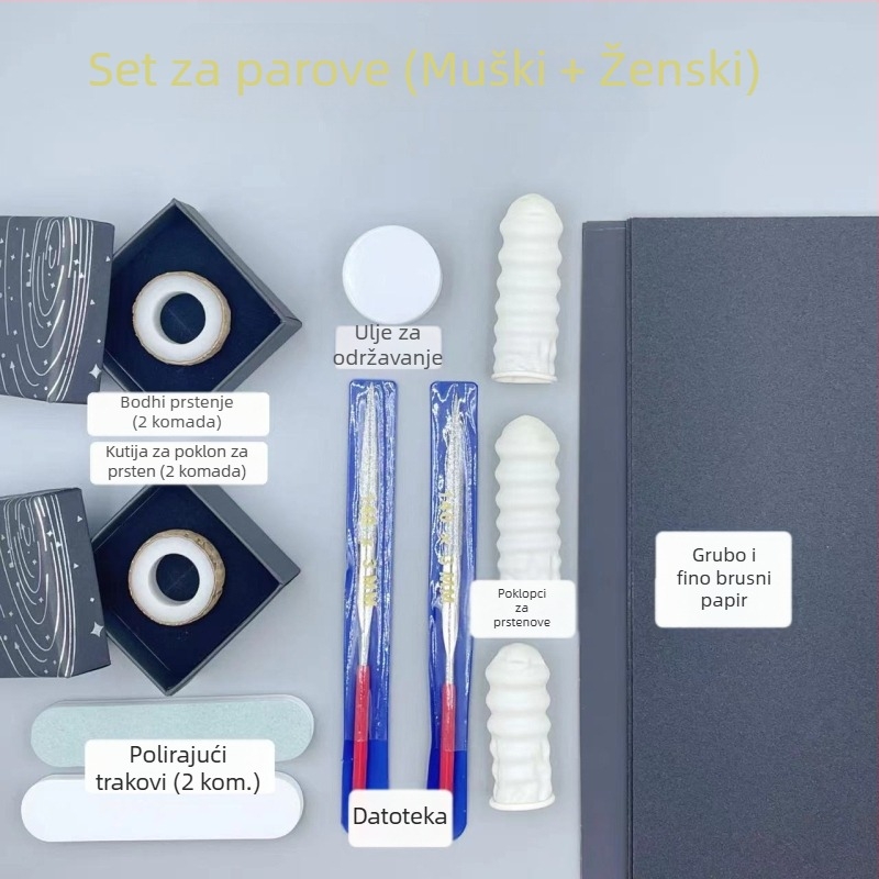 Prsten Bodhi od sjemena — ručno izrađen, unisex, stil za parove, novi kineski dizajn