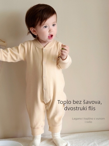 Beebin kombinezon od vunenog baršuna, dugi rukavi, unisex, jesen-zima