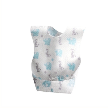 Mikoyou jednokratna bebina krpica s džepom, vodootporna i otporna na prljavštinu, neprozurna tkanina, pamuk, karikatura uzorak, za dob 0–6 godina