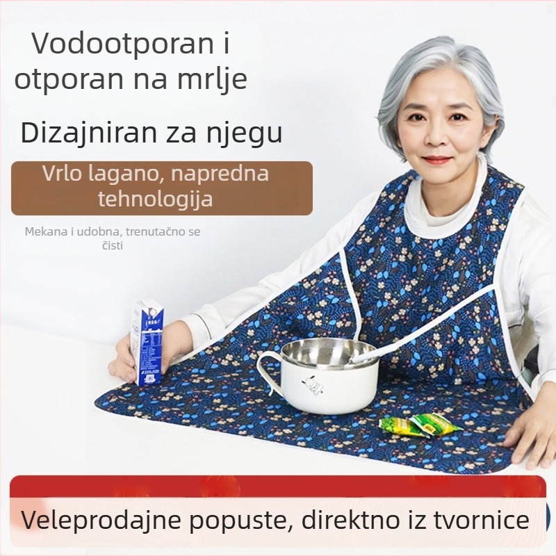 Dodatak za odrasle za jelo — vodootporan, otporan na prljavštinu, PVC i poliester