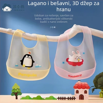 Dječji silikonski ubrus za hranjenje – vodootporan, ultra mekan, za dob 0–3 godina