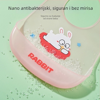 Dječji silikonski ubrus za hranjenje – vodootporan, ultra mekan, za dob 0–3 godina