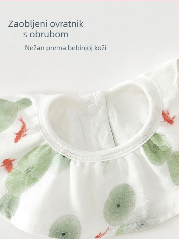 Bebin salivni ubrus - ljetni tanak pamuk, za novorođenčad 0–1 godinu, vodootporan i otporan na prljavštinu, Little Sheep Dudu